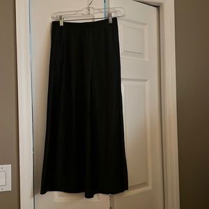 Black midi skirt